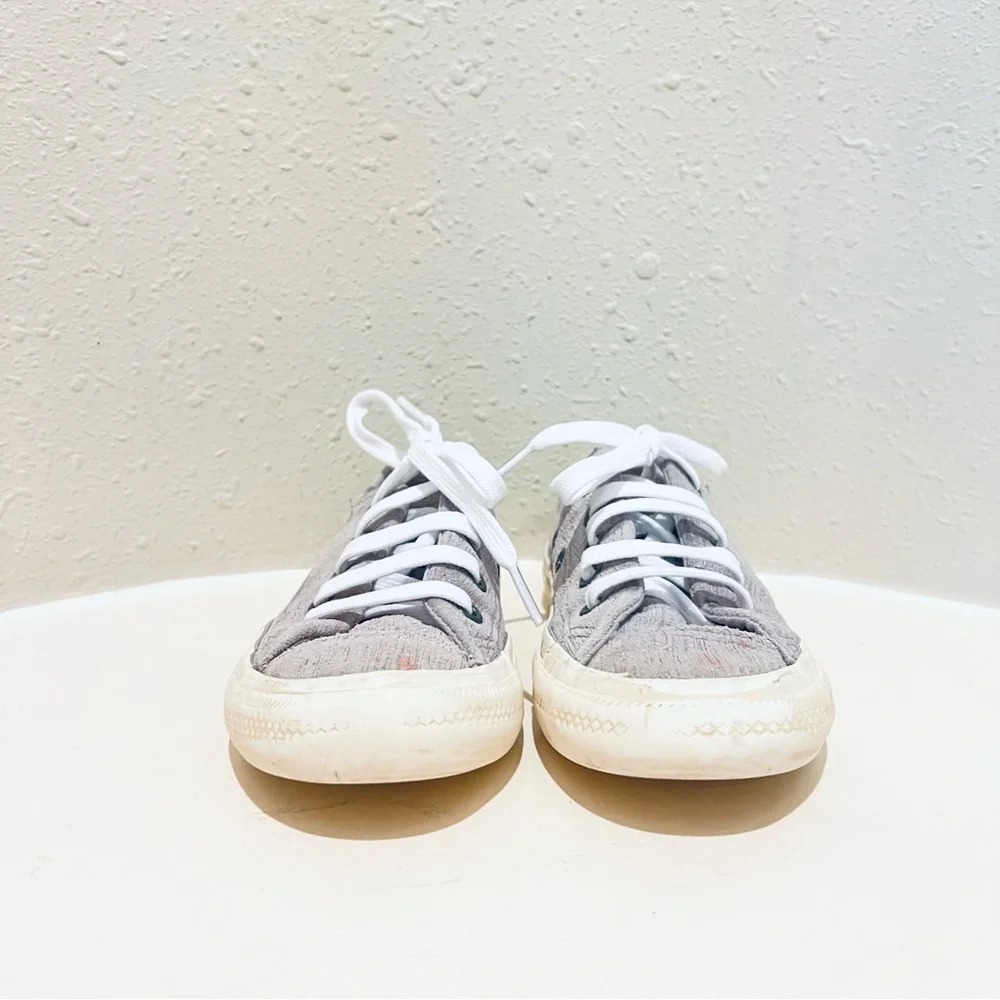 Converse Kids Custom Rare Unisex Low Top Lilac Leather Sneakers 11
